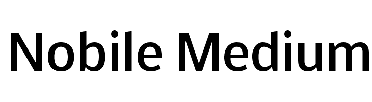 Nobile Medium Font