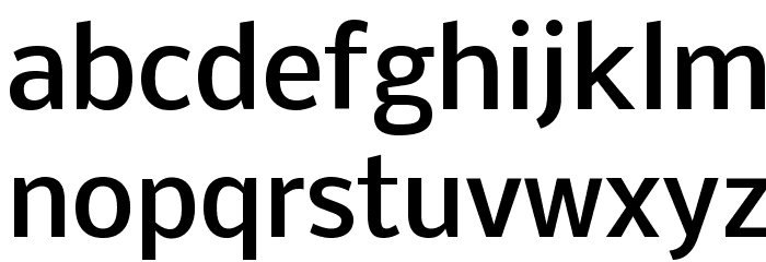 Nobile Medium Font LOWERCASE