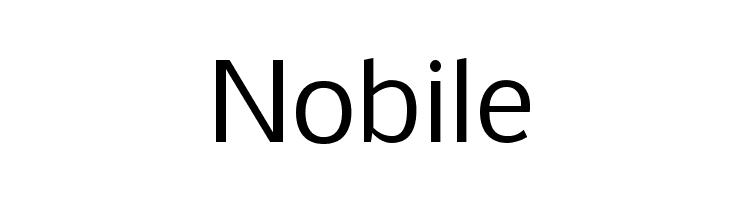 Nobile Font
