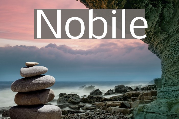 Nobile Font examples