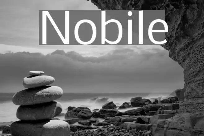 Nobile خط examples
