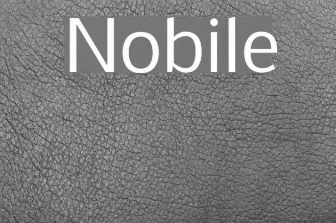 Nobile خط examples