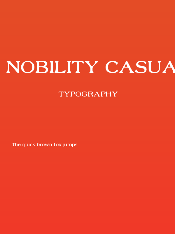 Nobility Casual Poster