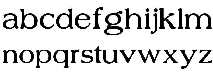 Nobility Casual フォント 小文字
