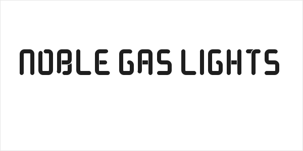 Noble Gas lights Logo
