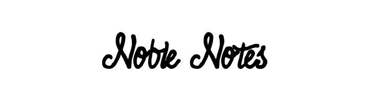 Noble Notes  免费字体下载
