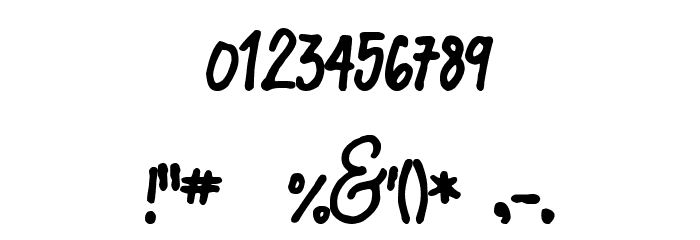 Noble Notes Font OTHER CHARS