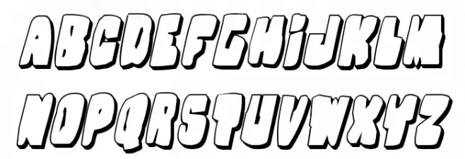 Nobody's Home 3D Italic Polices MAJUSCULES