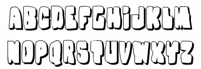 Nobody's Home 3D Шрифта ВЕРХНИЙ