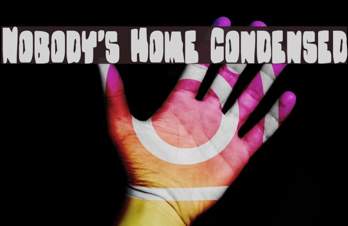 Nobody's Home Condensed Example 2