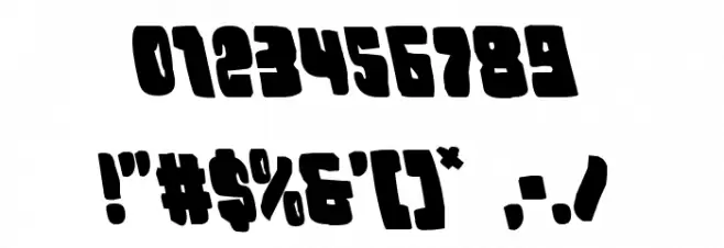 Nobody's Home Leftalic Font OTHER CHARS