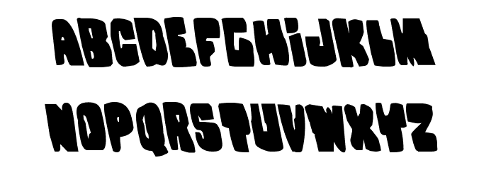 Nobody's Home Leftalic Font LOWERCASE