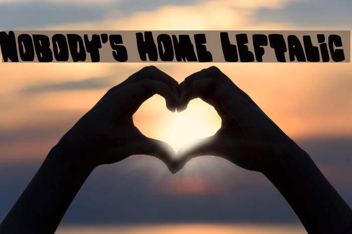 Nobody's Home Leftalic Example 1