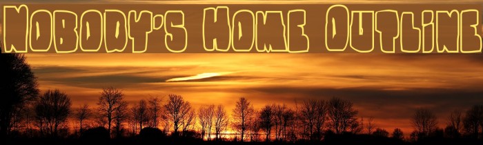 Nobody's Home Outline Font examples