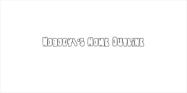 Nobody's Home Outline Logo
