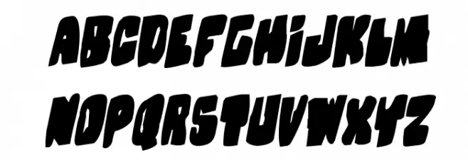 Nobody's Home Rotalic Font UPPERCASE