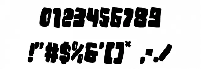 Nobody's Home Rotated 2 Font OTHER CHARS