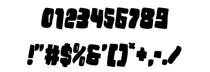 Nobody's Home Rotated 2 Font OTHER CHARS