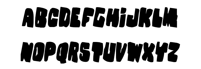 Nobody's Home Rotated 2 Font LOWERCASE