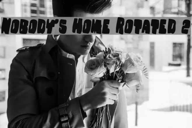 Nobody's Home Rotated 2 Font examples