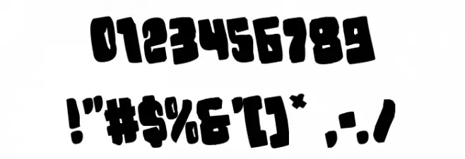 Nobody's Home Rotated Font OTHER CHARS