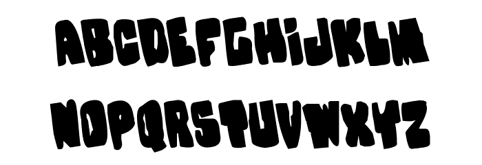 Nobody's Home Rotated Font LOWERCASE
