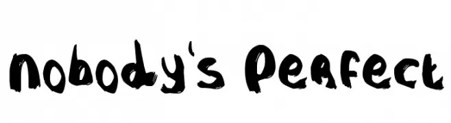 Nobody's Perfect  Frei Schriftart Herunterladen