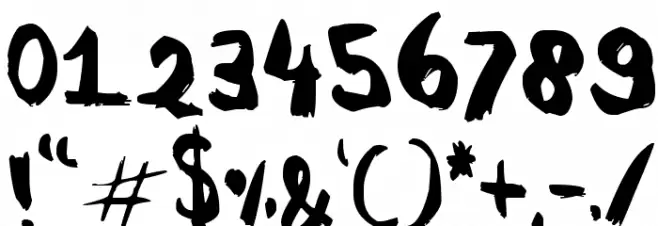 Nobody's Perfect Font OTHER CHARS