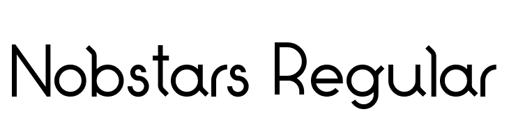 Nobstars Regular  baixar fontes gratis