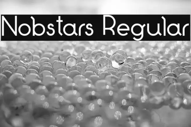 Nobstars Regular Font examples