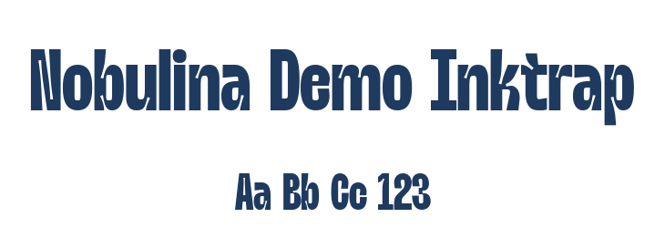 Nobulina Demo Inktrap Font Preview