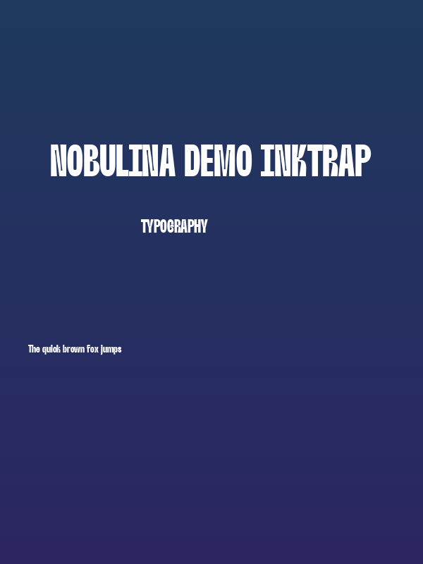 Nobulina Demo Inktrap Poster