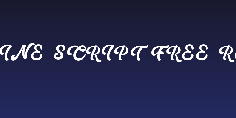 Nocarine Script Free Regular Social Header