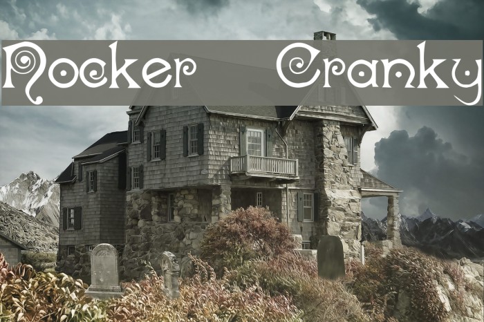 Nocker Cranky Font examples