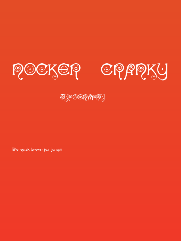 Nocker   Cranky Poster