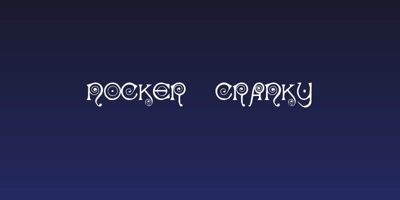 Nocker   Cranky Social Header