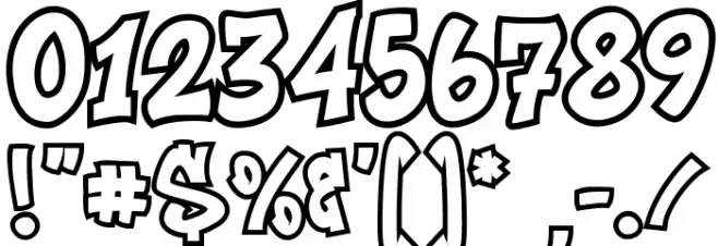 Noctra Drip Outline Outline フォント その他の文字