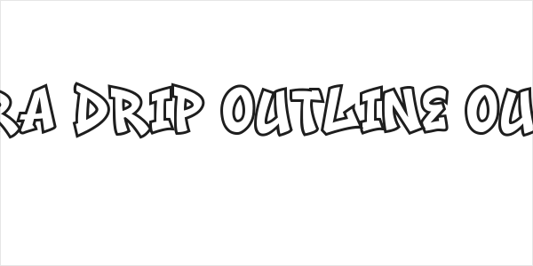 Noctra Drip Outline Outline Logo