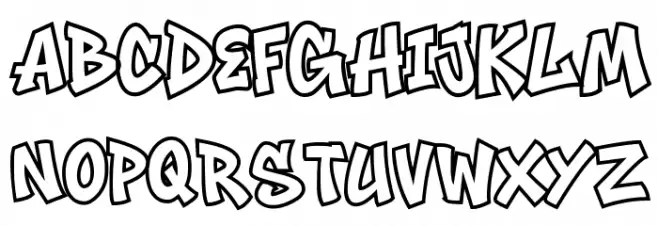 Noctra Drip Outline Outline フォント 小文字