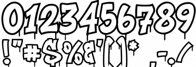 Noctra Drip OutlineMelt OutlineMelt Schriftart Anderer Schreiben