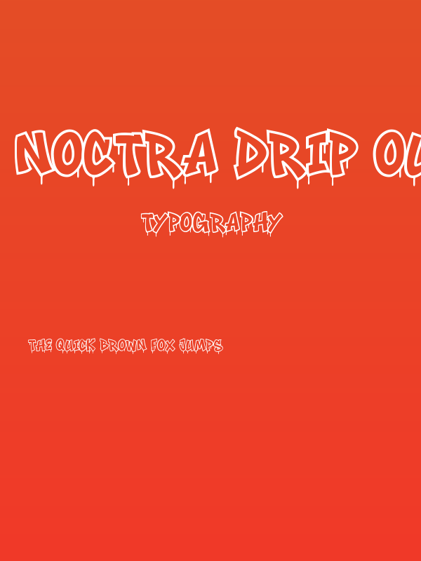 Noctra Drip OutlineMelt OutlineMelt Poster