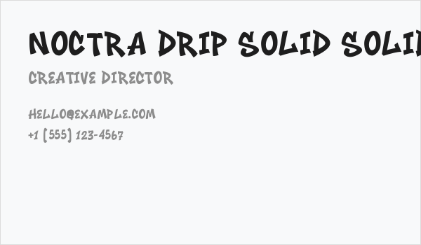 Noctra Drip Solid Solid Business Card