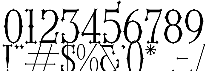 Noctune Font OTHER CHARS