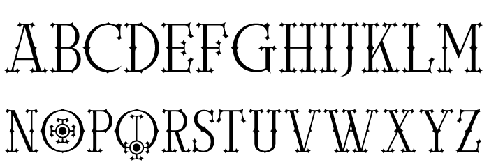 Noctune Font UPPERCASE