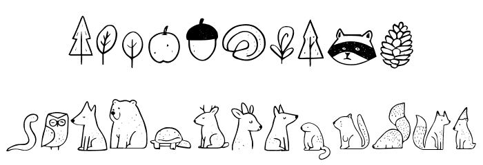 Nocturnal Animal Font OTHER CHARS