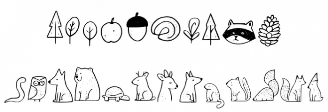 Nocturnal Animal Font OTHER CHARS