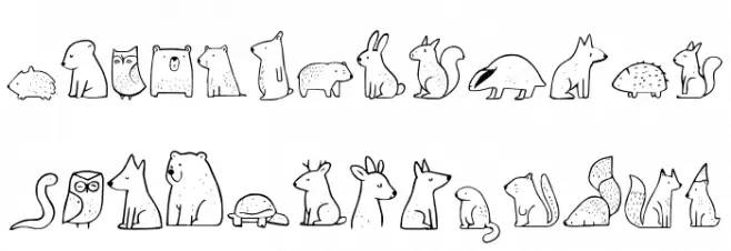 Nocturnal Animal 字体 大写