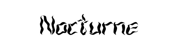 Nocturne  Frei Schriftart Herunterladen