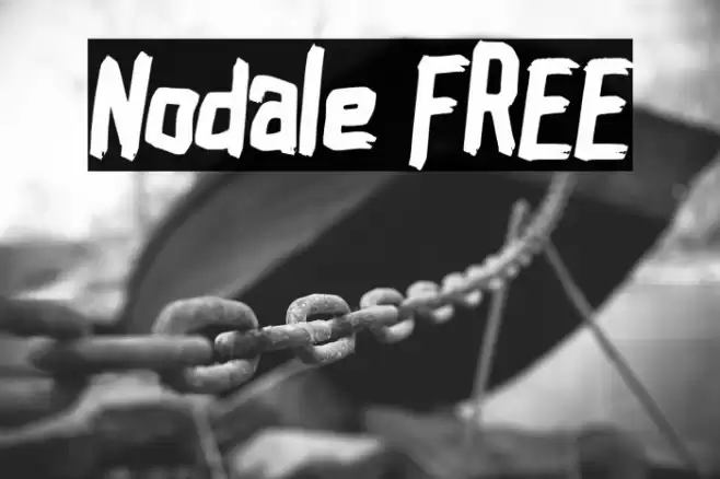 Nodale FREE Font examples