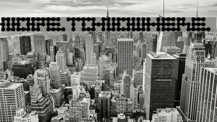Node to Nowhere Font examples